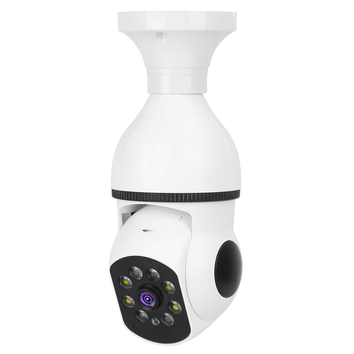 E27 WLAN Glühbirnenkamera 1080P FHD WLAN IP Schwenk-/Neige-Überwachungskamera mit Zwei-Wege-Audio Vollfarb-Nachtsicht