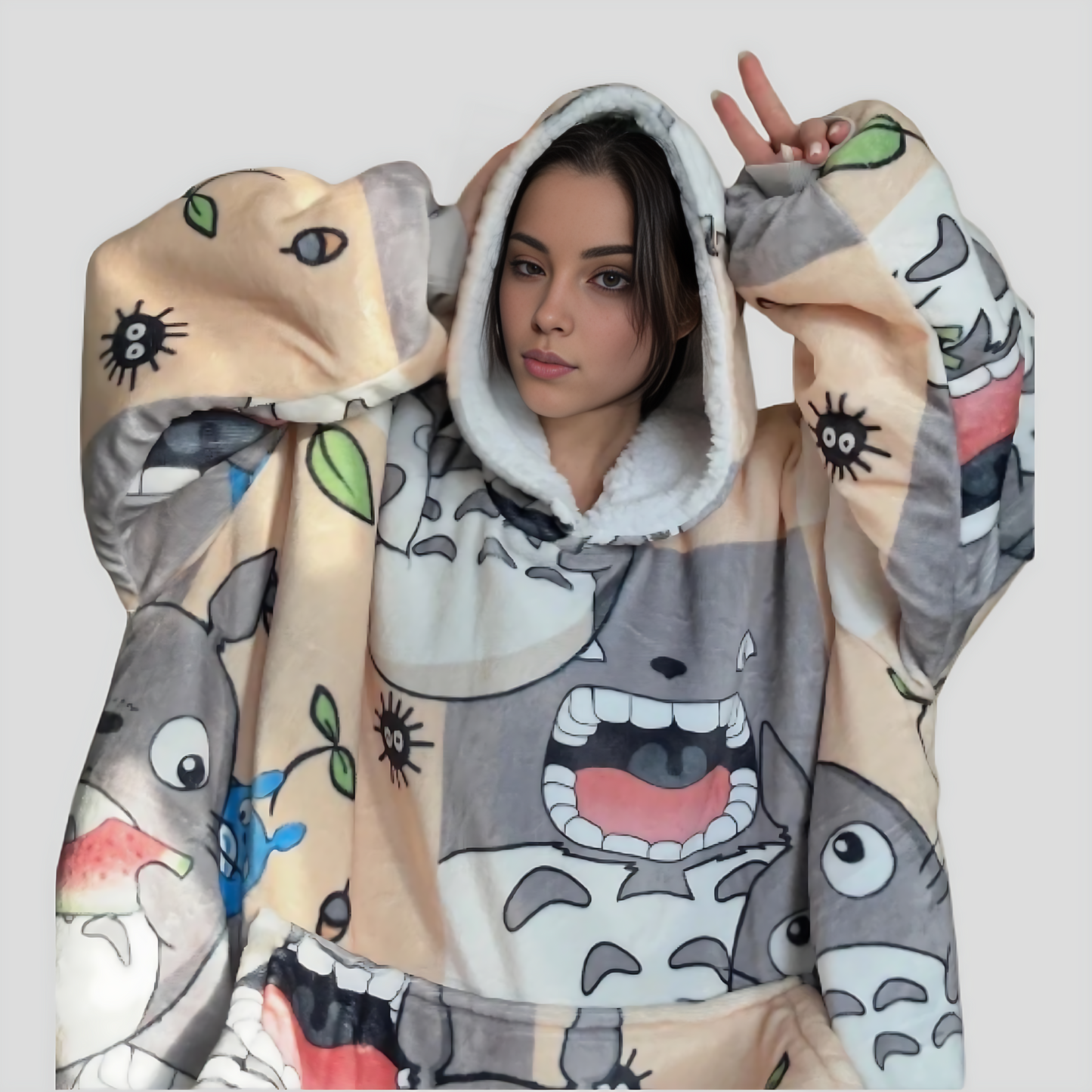 Mein Nachbar Totoro Tragbare Decken-Hoodie für Kinder & Erwachsene | OLM Toys