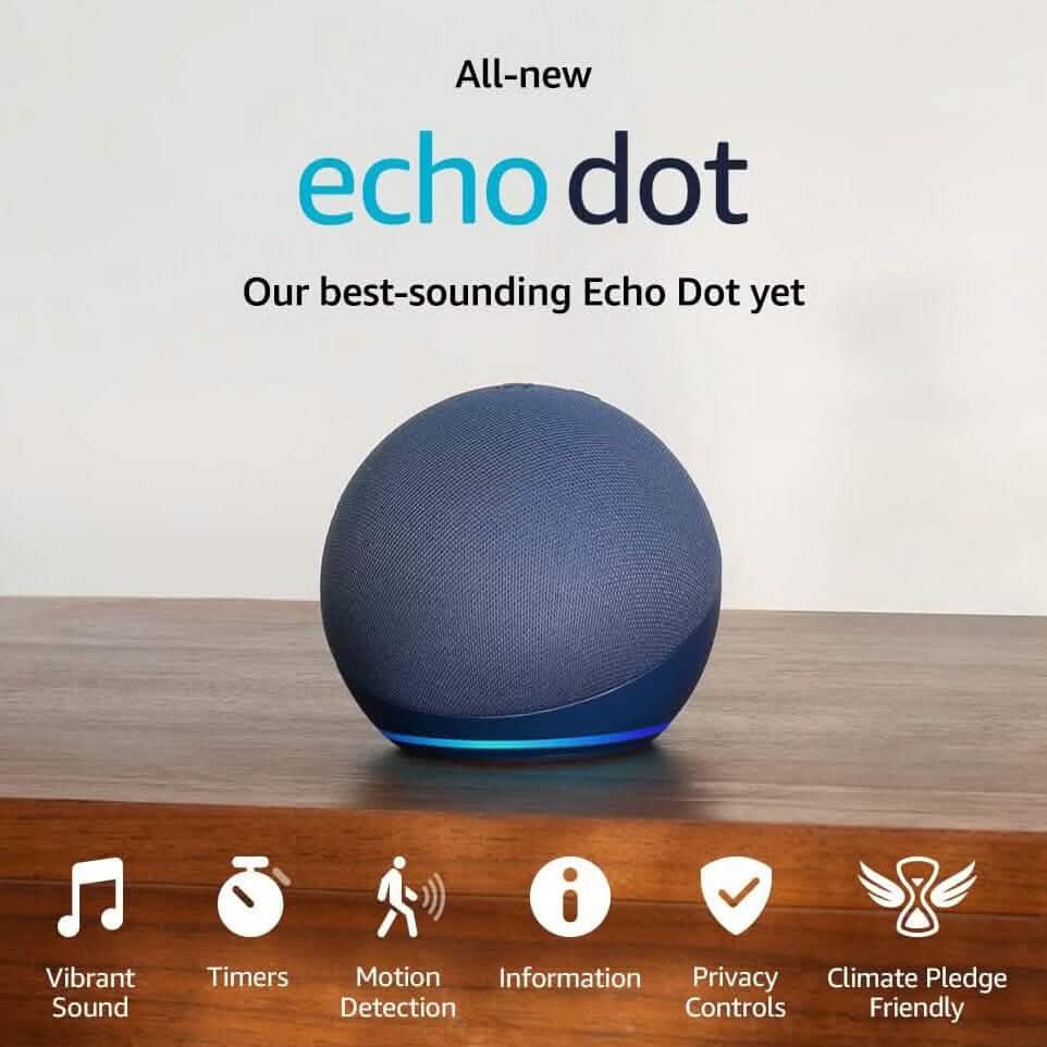 Echo Dot 5. Generation 2022 mit Alexa (Generalüberholt)