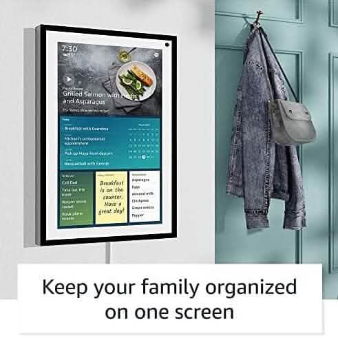 Echo Show 15 Full HD 15,6 Zoll Smart Display mit Alexa, Fire TV und Fernbedienung (Generalüberholt)