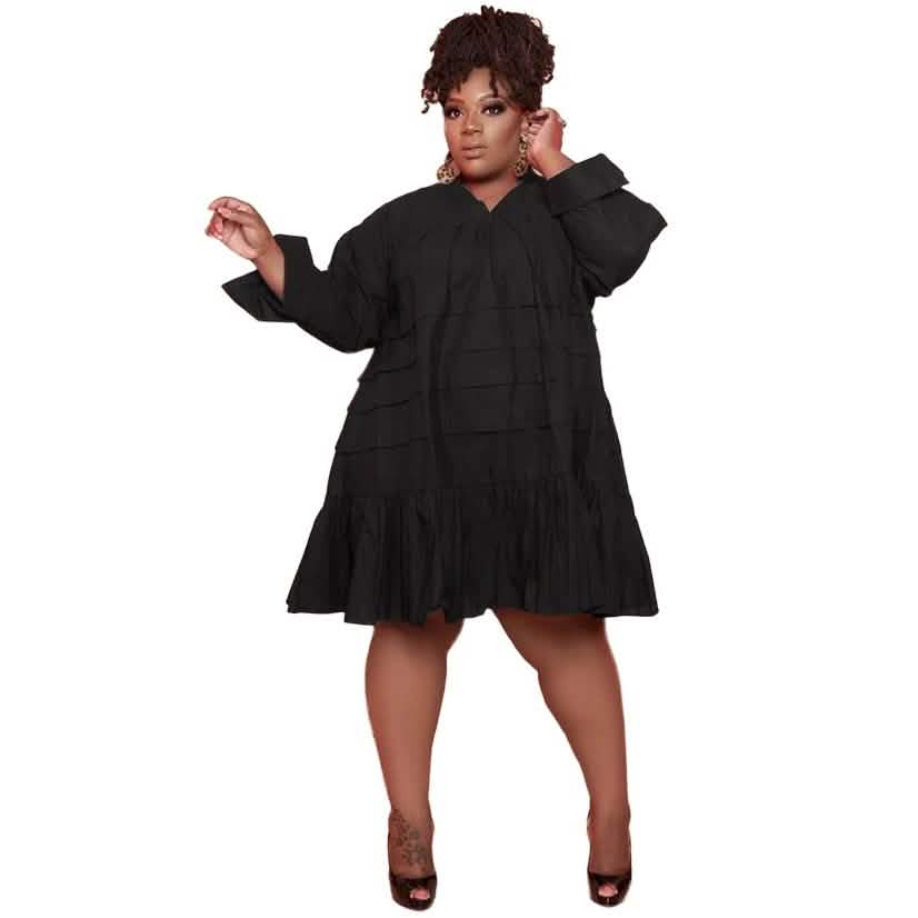 Echoine Damen Oversized Loose Midi-Kleid