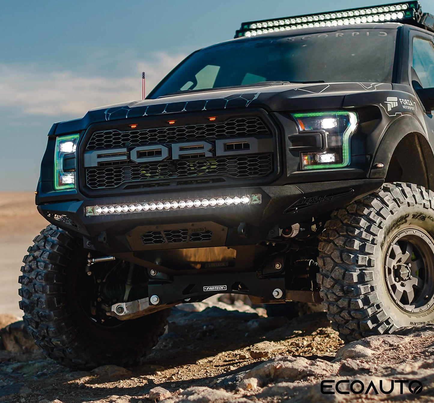 EcoAuto Antenne passend für Ford F150 F250 F350 Super Duty, Bronco, Raptor & Dodge RAM Truck kurze Antenne