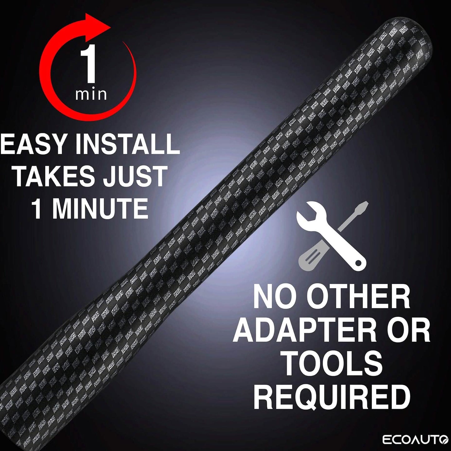 EcoAuto Antenne passend für Ford F150 F250 F350 Super Duty, Bronco, Raptor & Dodge RAM Truck kurze Antenne