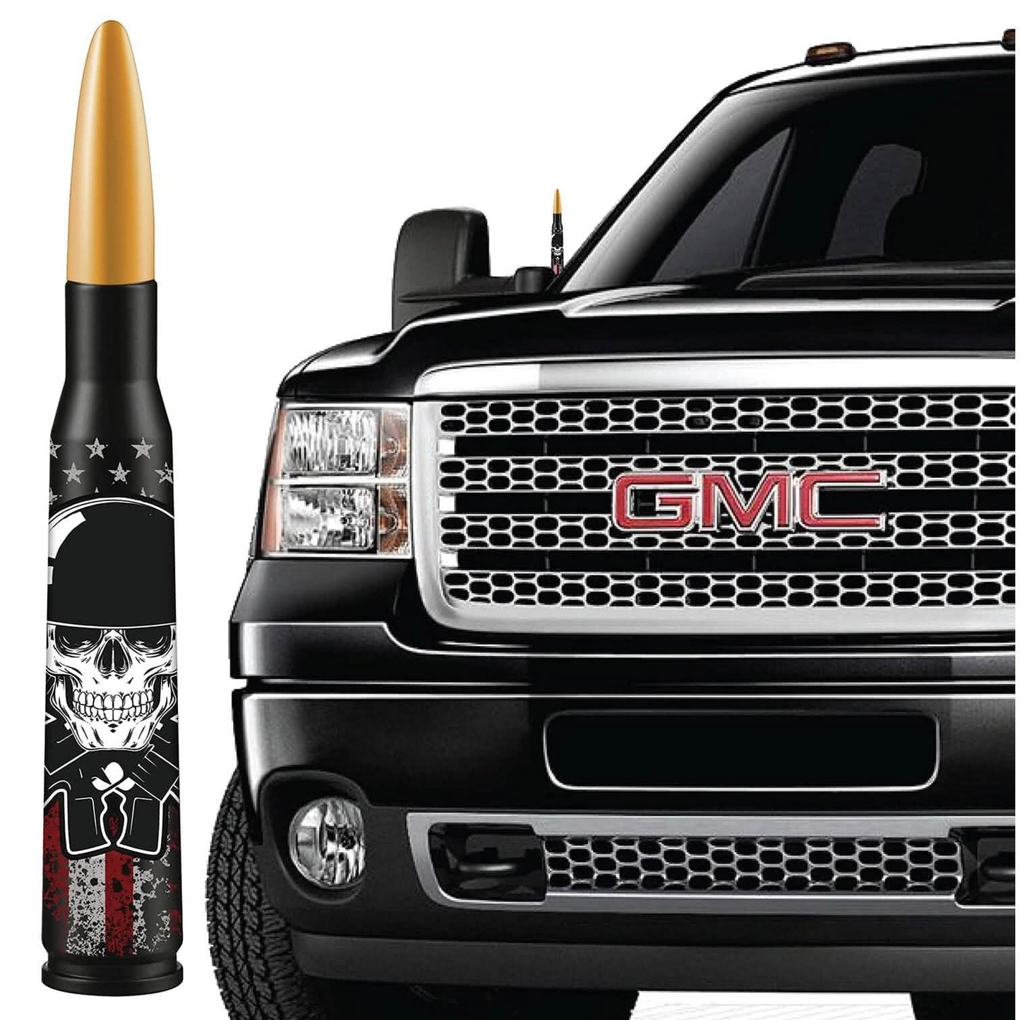 EcoAuto Badass Bullet Antennenersatz passend für alle Chevy & GMC Pickups