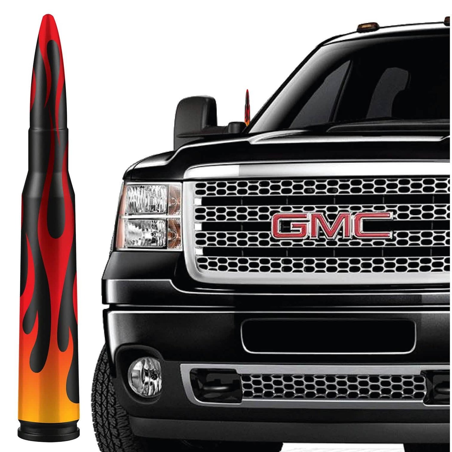 EcoAuto Badass Bullet Antennenersatz passend für alle Chevy & GMC Pickups