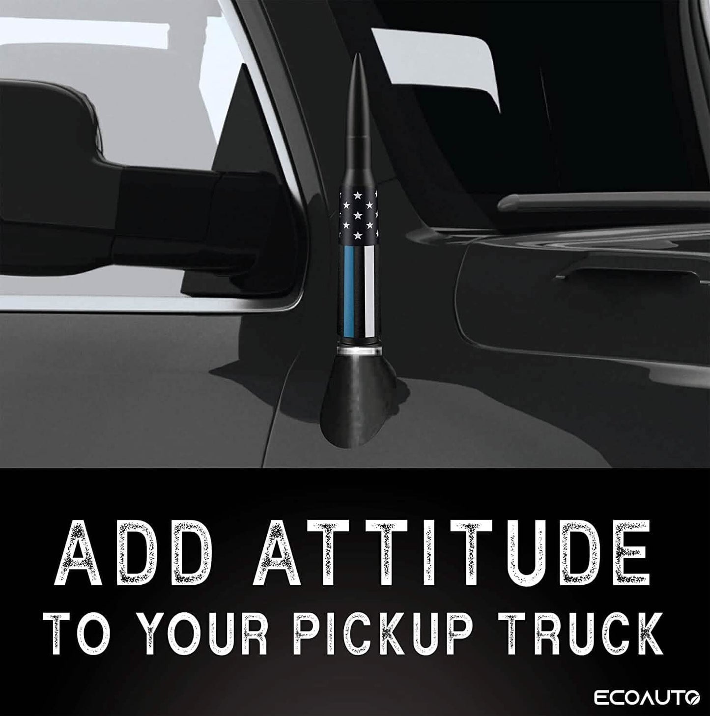 EcoAuto Badass Bullet Antennenersatz passend für alle Chevy & GMC Pickups