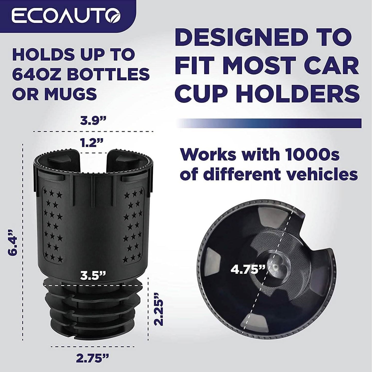 EcoAuto Becherhalter-Erweiterung für das Auto