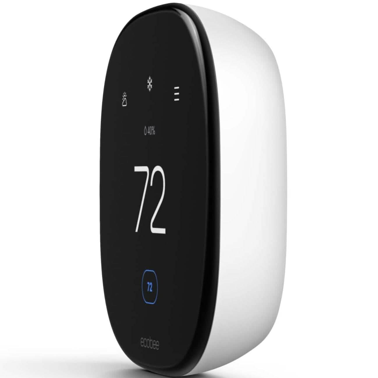 ecobee Neues intelligentes Thermostat Enhanced – programmierbares WLAN-Thermostat – funktioniert mit Siri, Alexa, Google Assistant – Energy Star zertifiziert – Smart Home (generalüberholt)