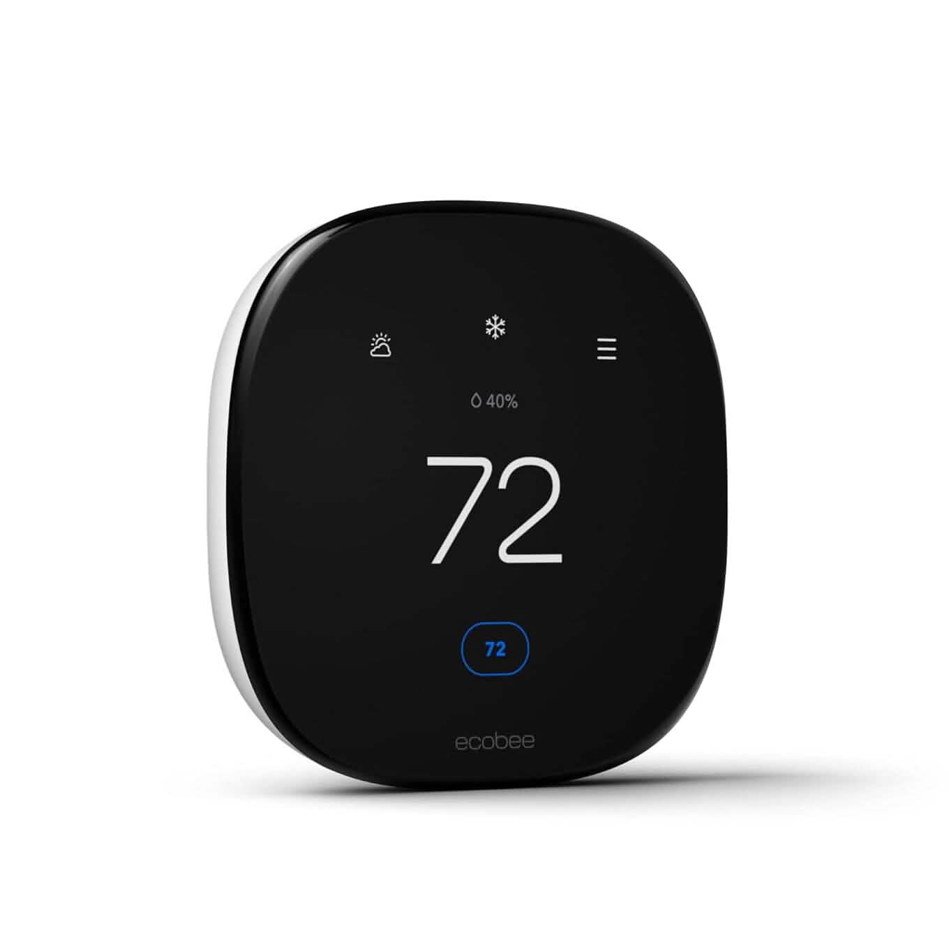 ecobee Neues intelligentes Thermostat Enhanced – programmierbares WLAN-Thermostat – funktioniert mit Siri, Alexa, Google Assistant – Energy Star zertifiziert – Smart Home (generalüberholt)