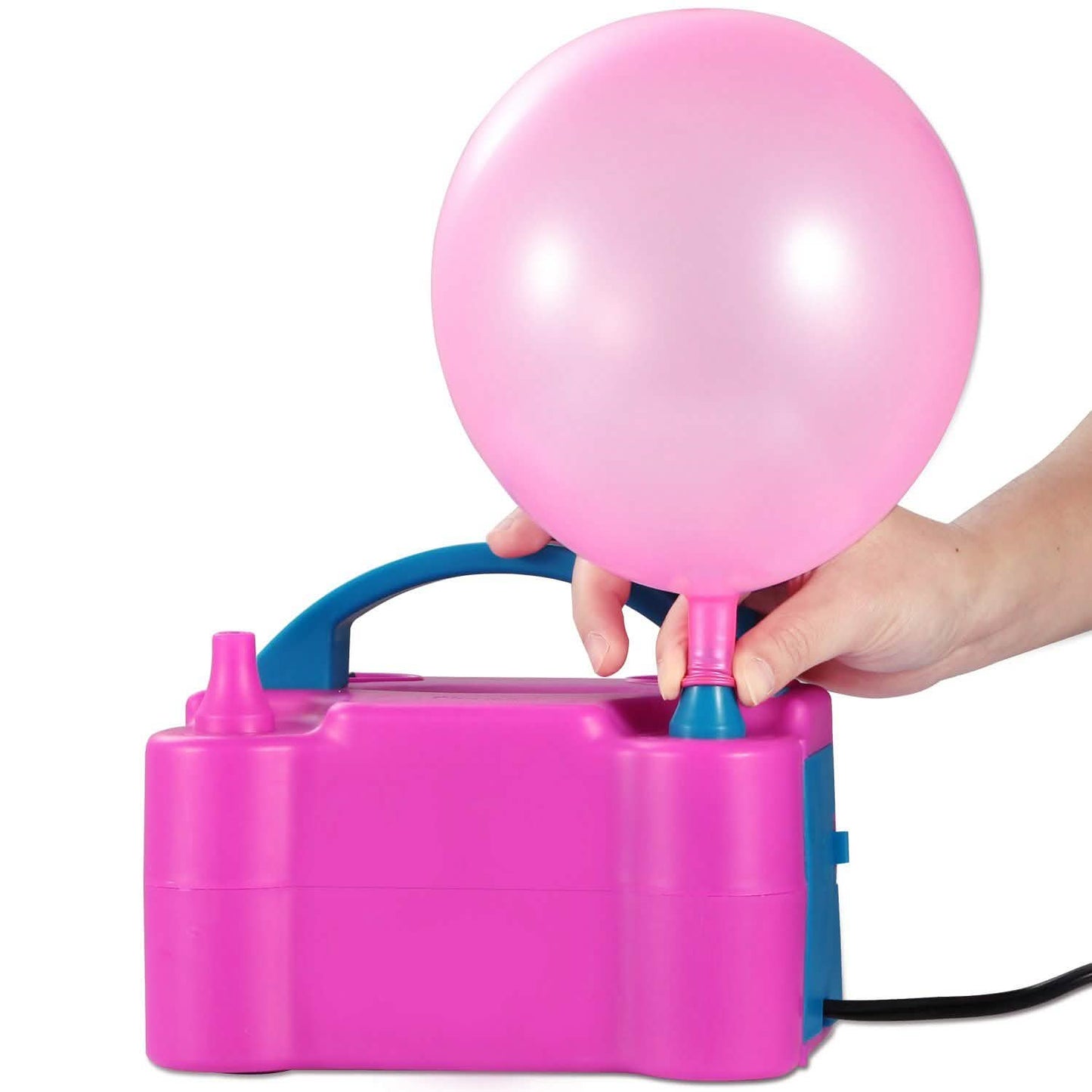 Elektrische Ballonpumpe 600W Ballongebläse Inflator Doppeldüse