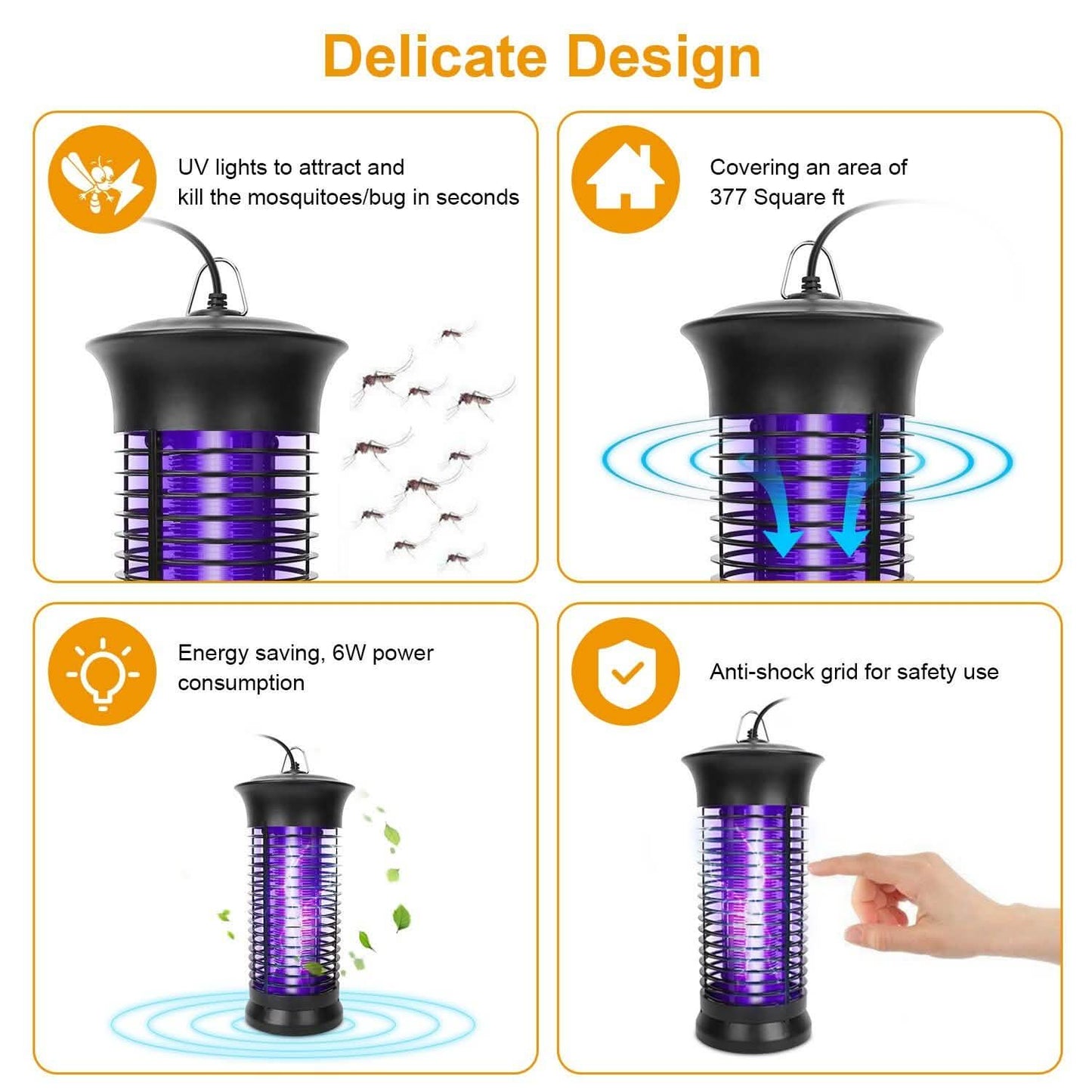 Elektrischer Insektenvernichter Mückenlampe