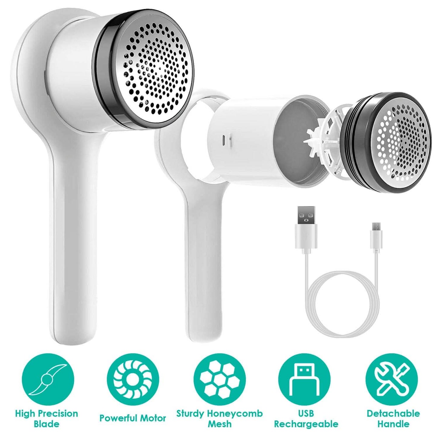 Elektrischer Fusselrasierer Sweater Shaver mit abnehmbarem Griff
