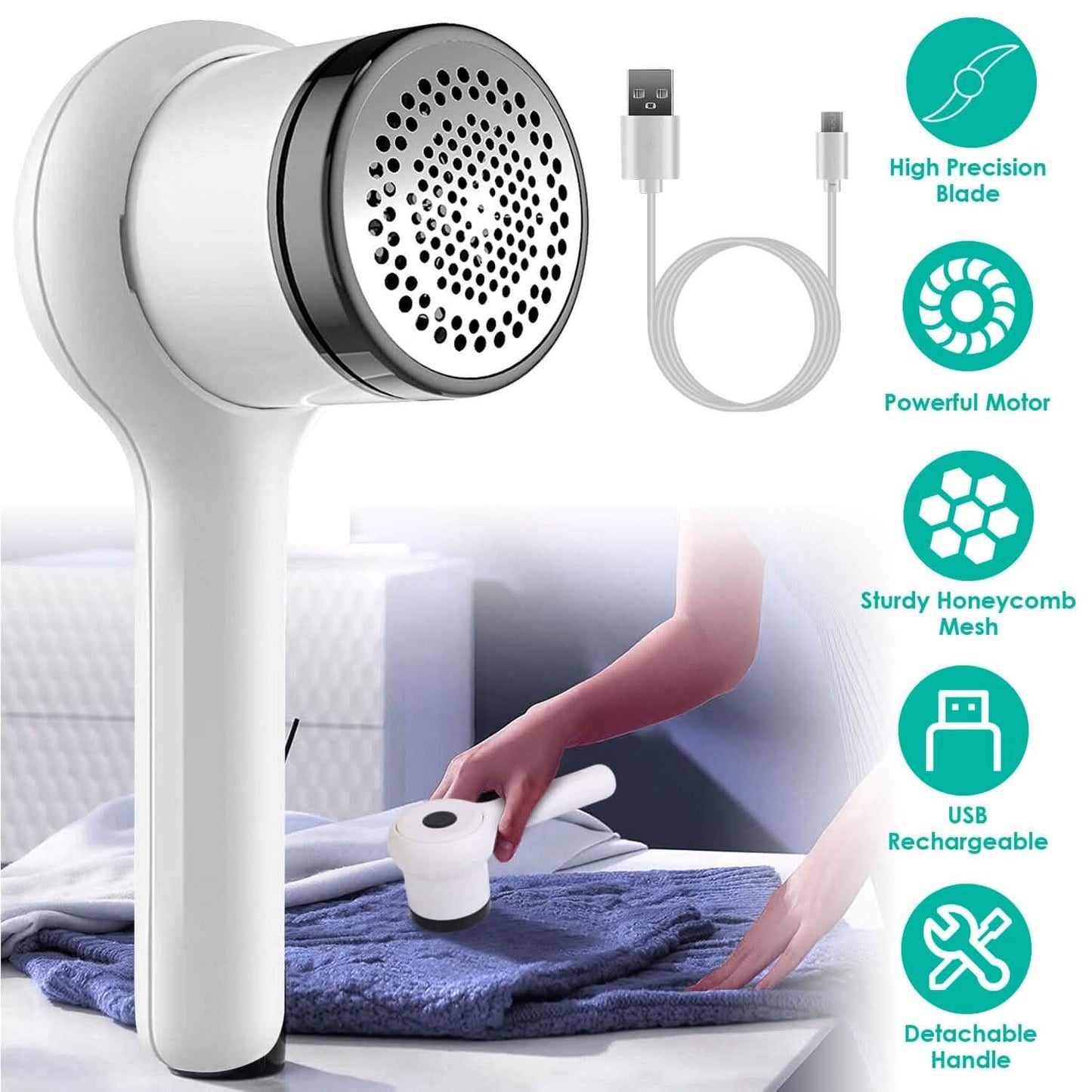 Elektrischer Fusselrasierer Sweater Shaver mit abnehmbarem Griff