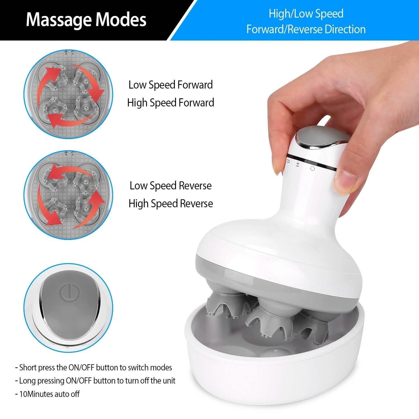 Elektrisches Kopfhautmassagegerät, Handgerät