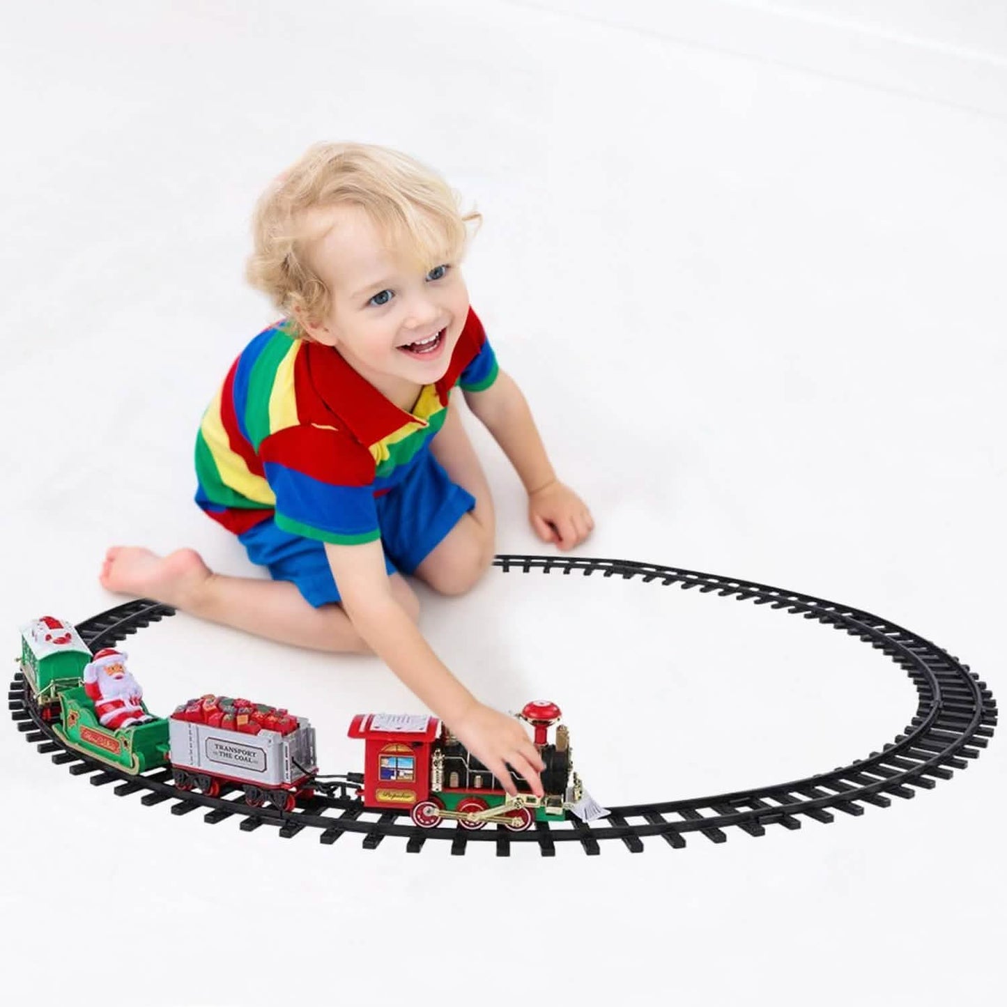 Elektrische Eisenbahn Weihnachtsspielzeug-Set für Kinder