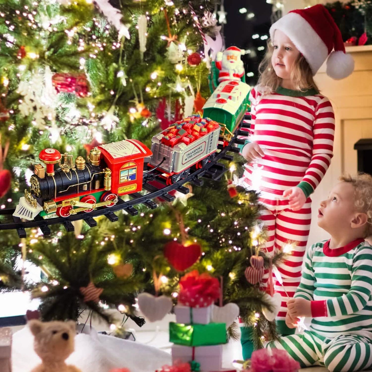Elektrische Eisenbahn Weihnachtsspielzeug-Set für Kinder