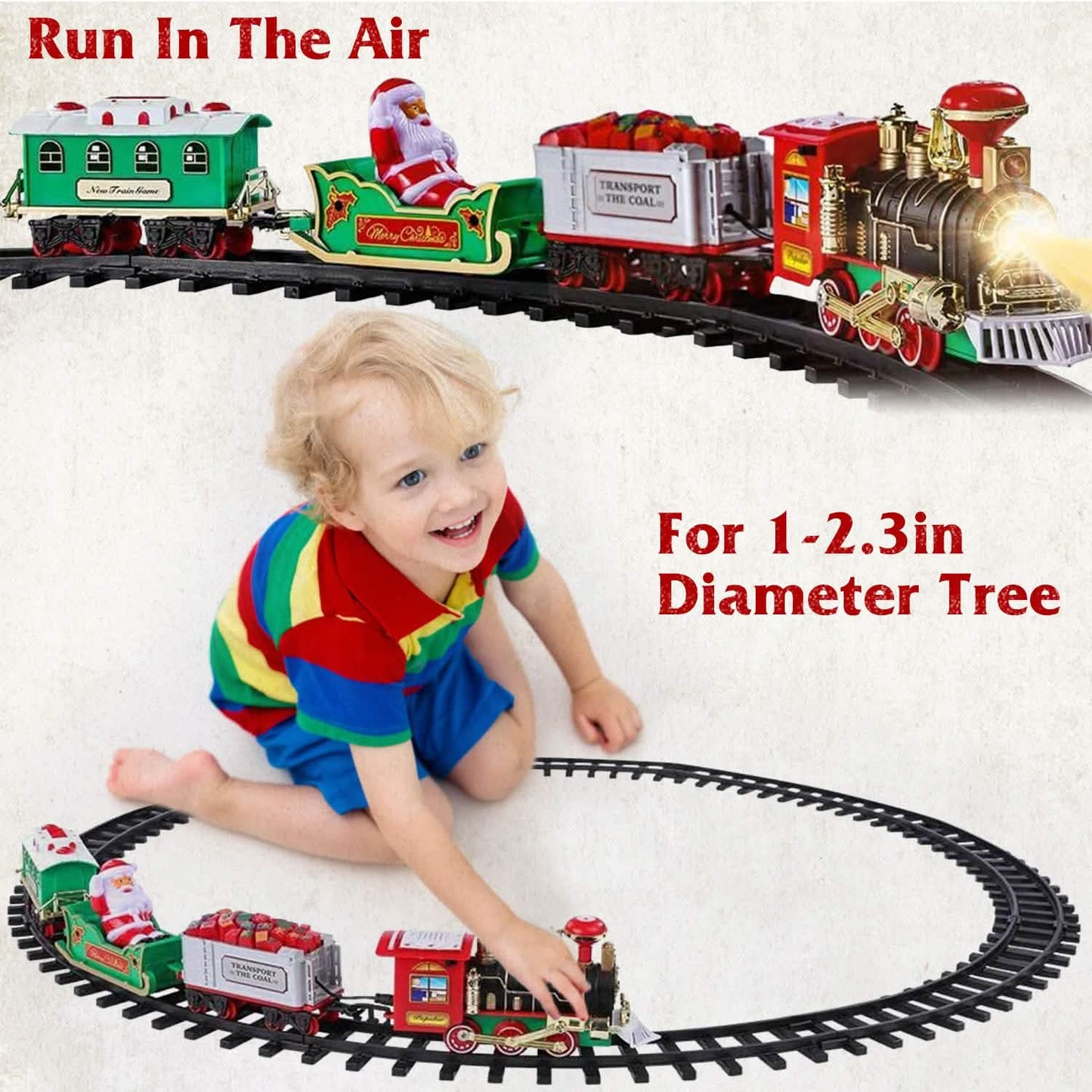 Elektrische Eisenbahn Weihnachtsspielzeug-Set für Kinder