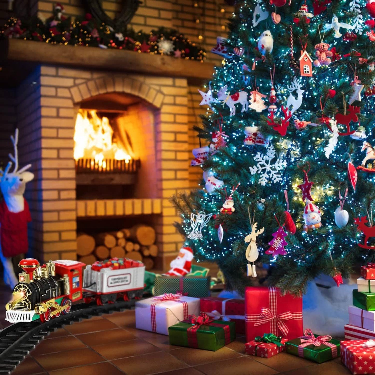 Elektrische Eisenbahn Weihnachtsspielzeug-Set für Kinder