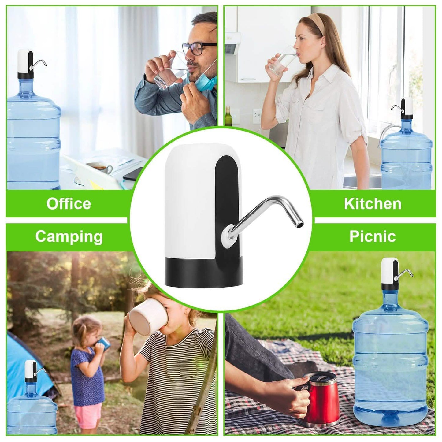 Elektrischer Wasserspender wiederaufladbar – automatische Trinkwasserpumpenflasche