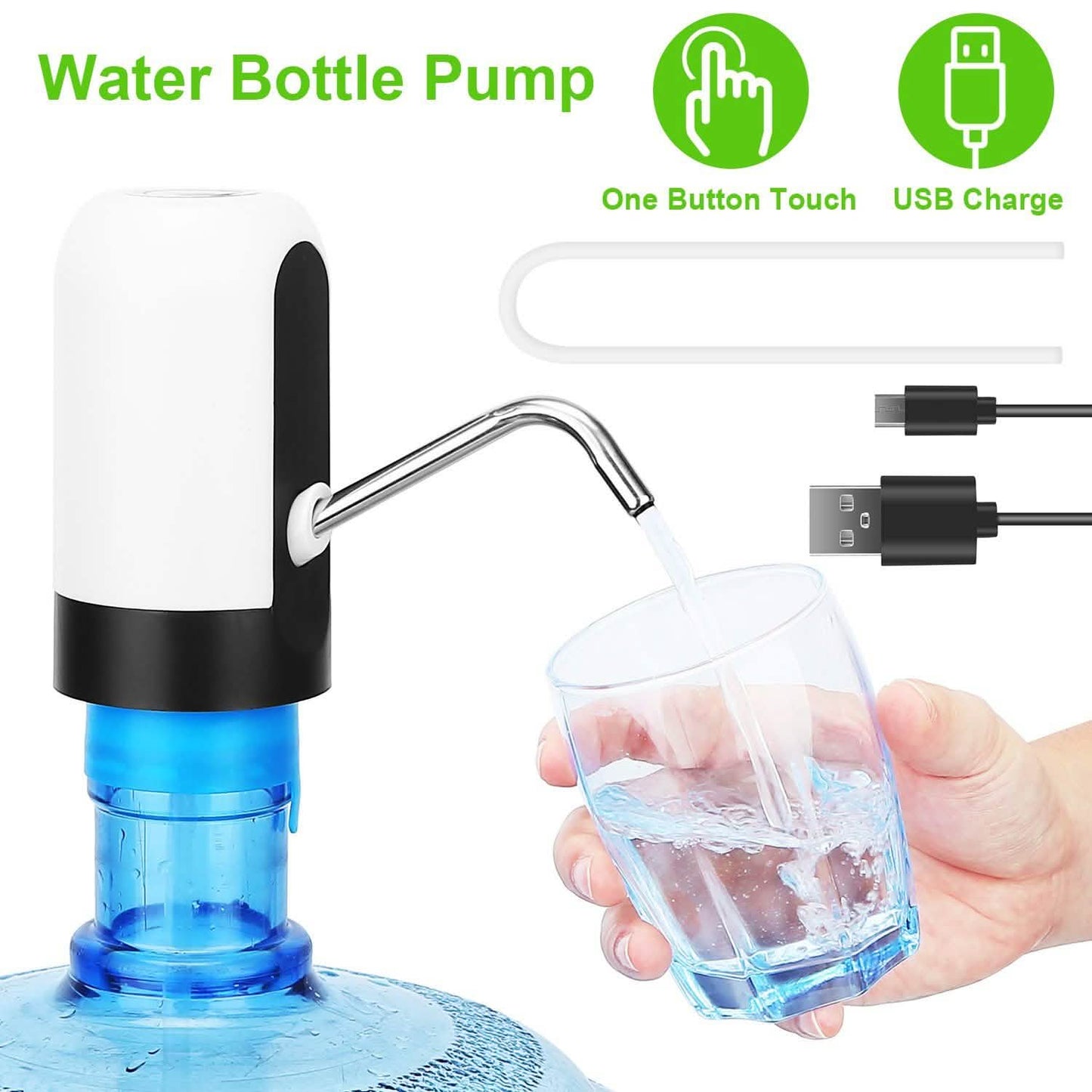 Elektrischer Wasserspender wiederaufladbar – automatische Trinkwasserpumpenflasche