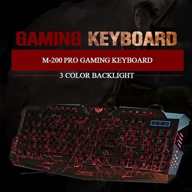 Beleuchtetes Gaming-Tastatur- und Maus-Set