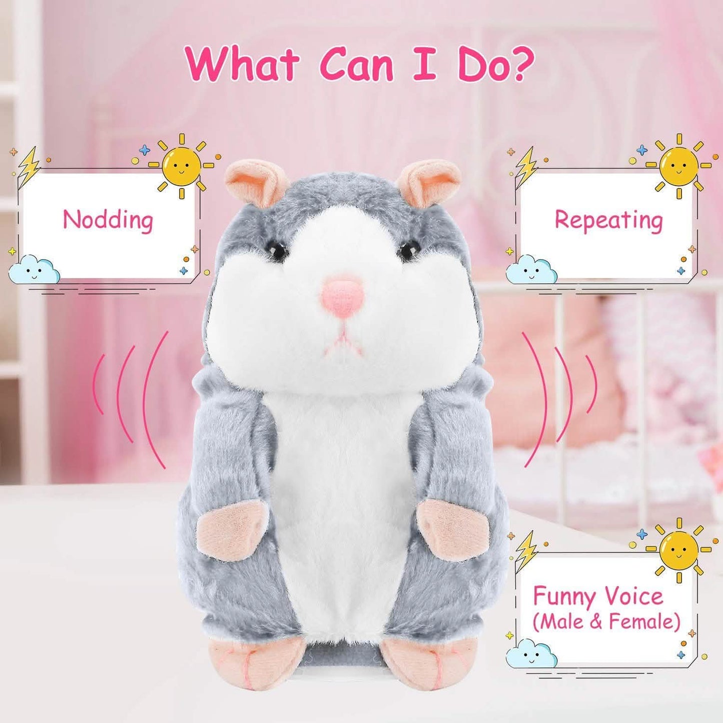Elektronischer sprechender Hamster Plüsch