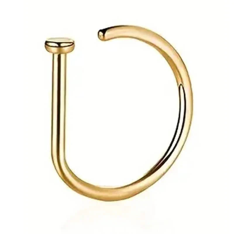 Elegante Nasenringe aus Edelstahl im Punk-Stil – Clip-on ohne Piercing