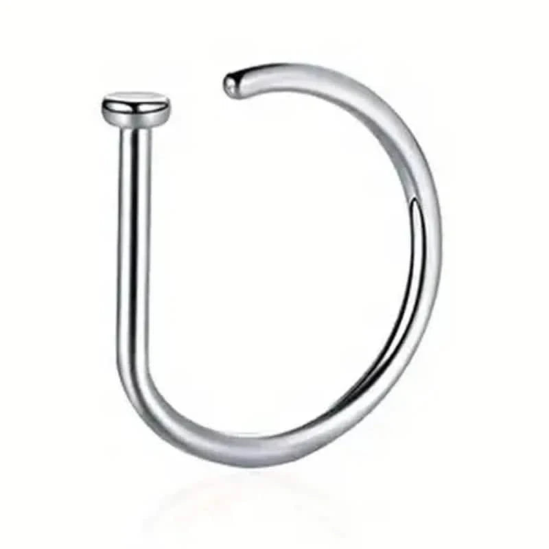 Elegante Nasenringe aus Edelstahl im Punk-Stil – Clip-on ohne Piercing