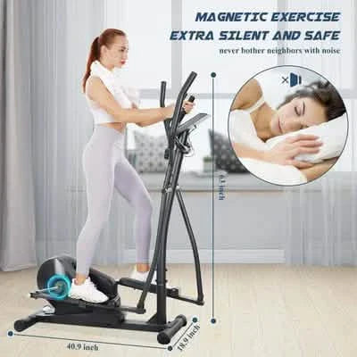 Heimtrainer Ergometer Crosstrainer mit LCD-Display