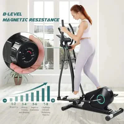 Heimtrainer Ergometer Crosstrainer mit LCD-Display