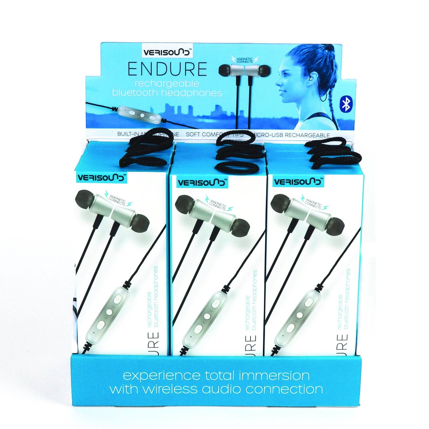 ENDURE wiederaufladbare Bluetooth-Kopfhörer