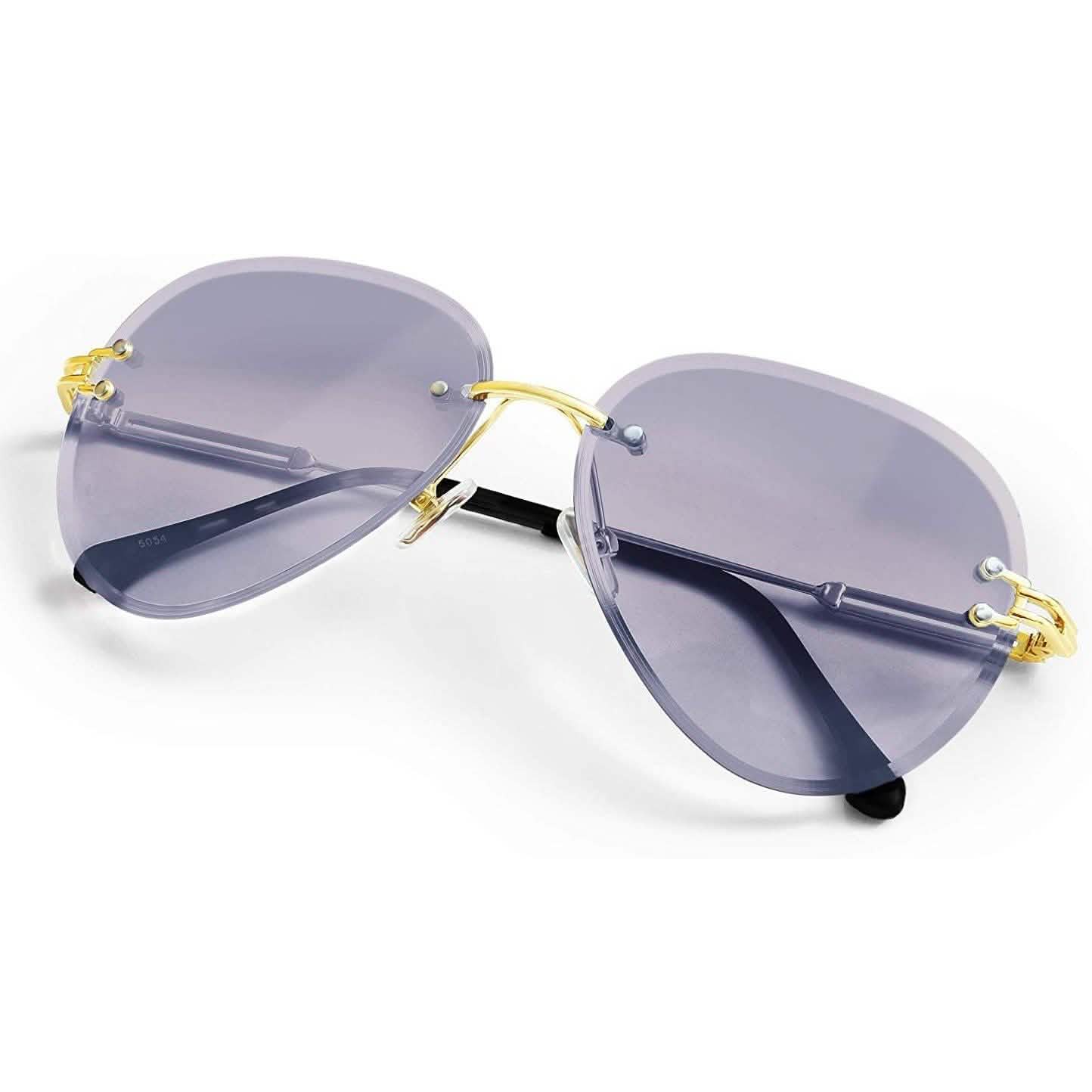 ETCBUYS Damen Pilotenbrille - Grau