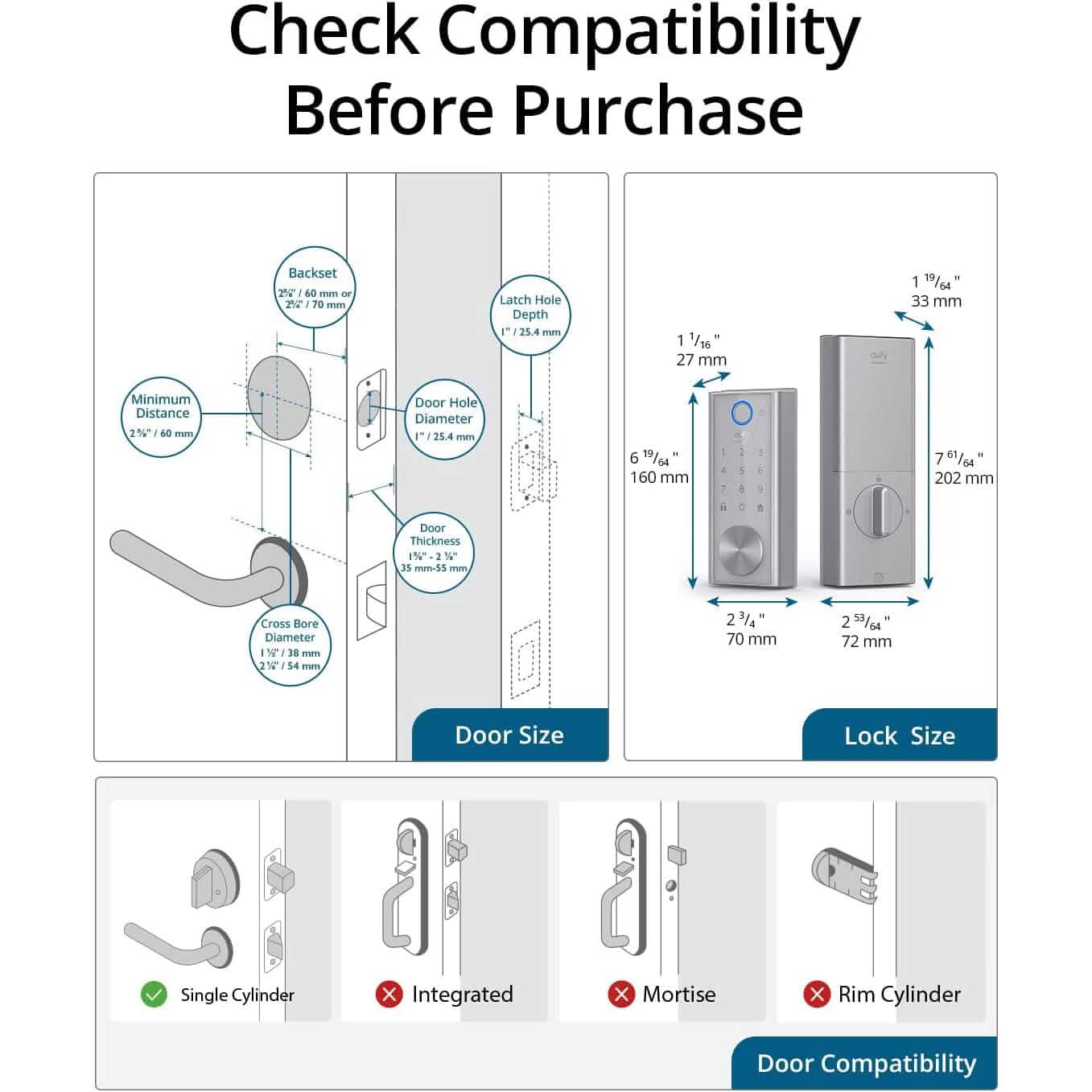 eufy Security Smart Lock mit integriertem WLAN (generalüberholt)