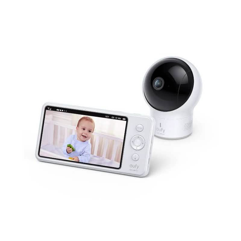 eufy SpaceView Pro 5" 720p Video Babyphone Schwenk- & Neigekamera mit 2-Wege-Audio (Neu, offene Verpackung)