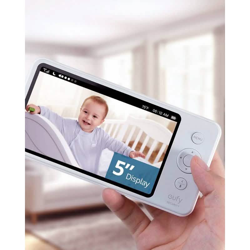 eufy SpaceView Pro 5" 720p Video Babyphone Schwenk- & Neigekamera mit 2-Wege-Audio (Neu, offene Verpackung)