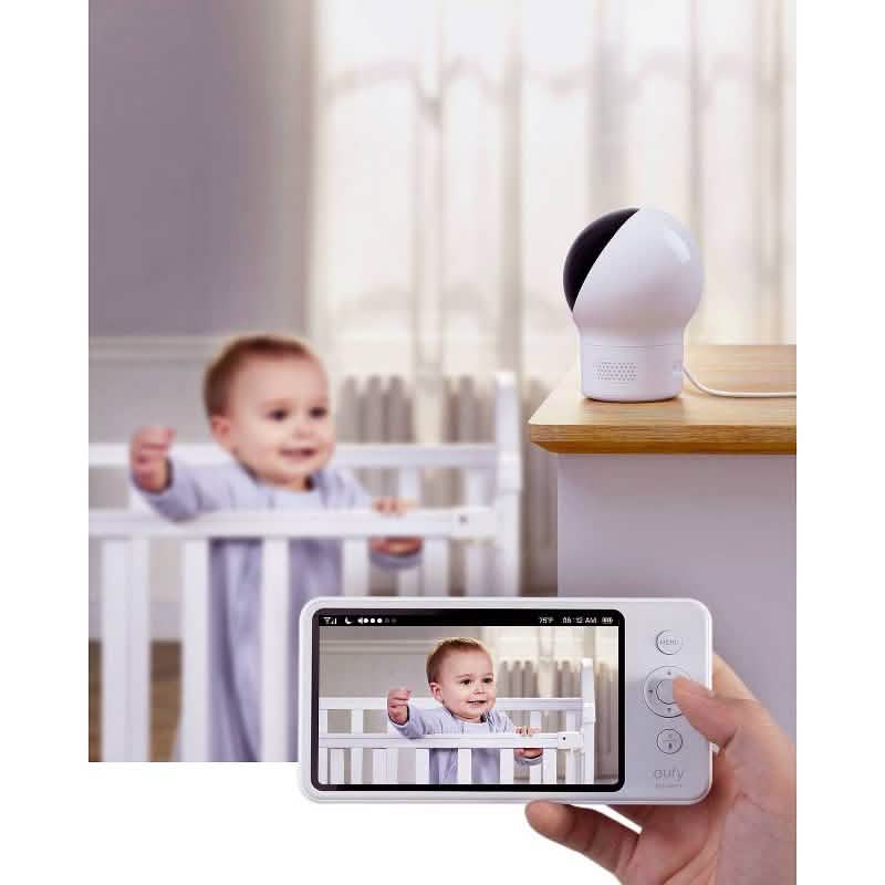 eufy SpaceView Pro 5" 720p Video Babyphone Schwenk- & Neigekamera mit 2-Wege-Audio (Neu, offene Verpackung)