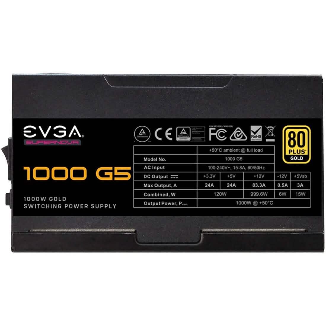EVGA SuperNOVA 1000 G5 Netzteil (220-G5-1000-X1) (Generalüberholt)