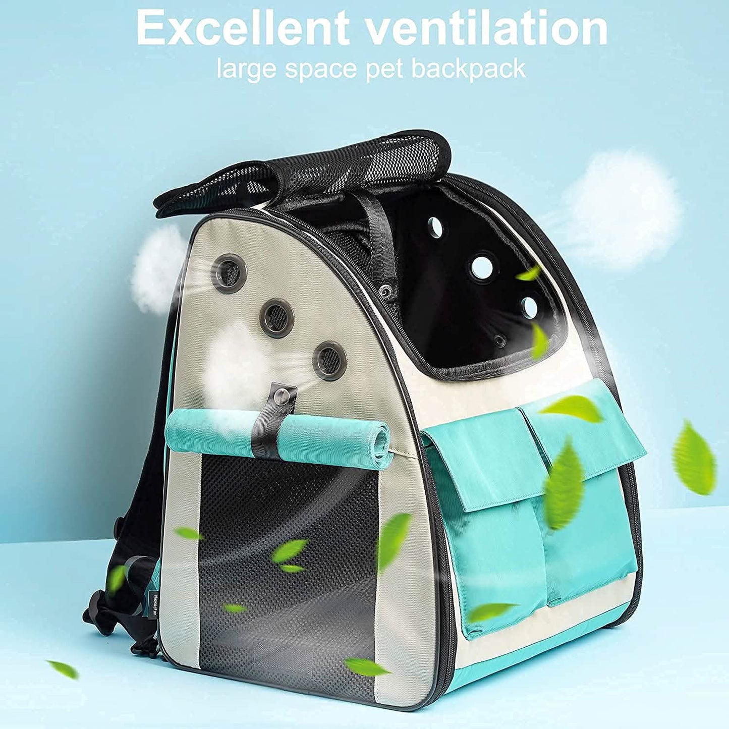 Erweiterbarer Rucksack-Transportbehälter für Haustiere