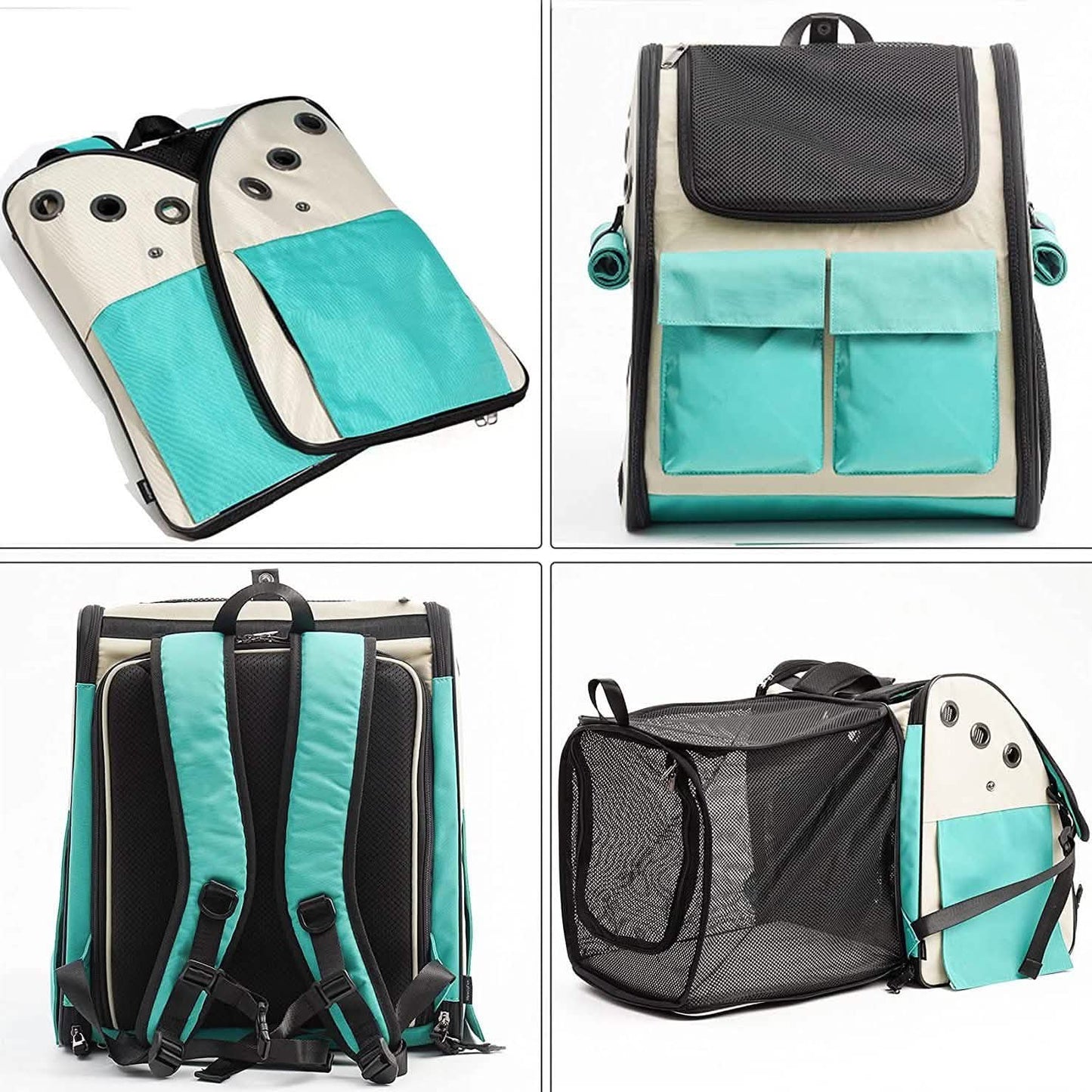 Erweiterbarer Rucksack-Transportbehälter für Haustiere