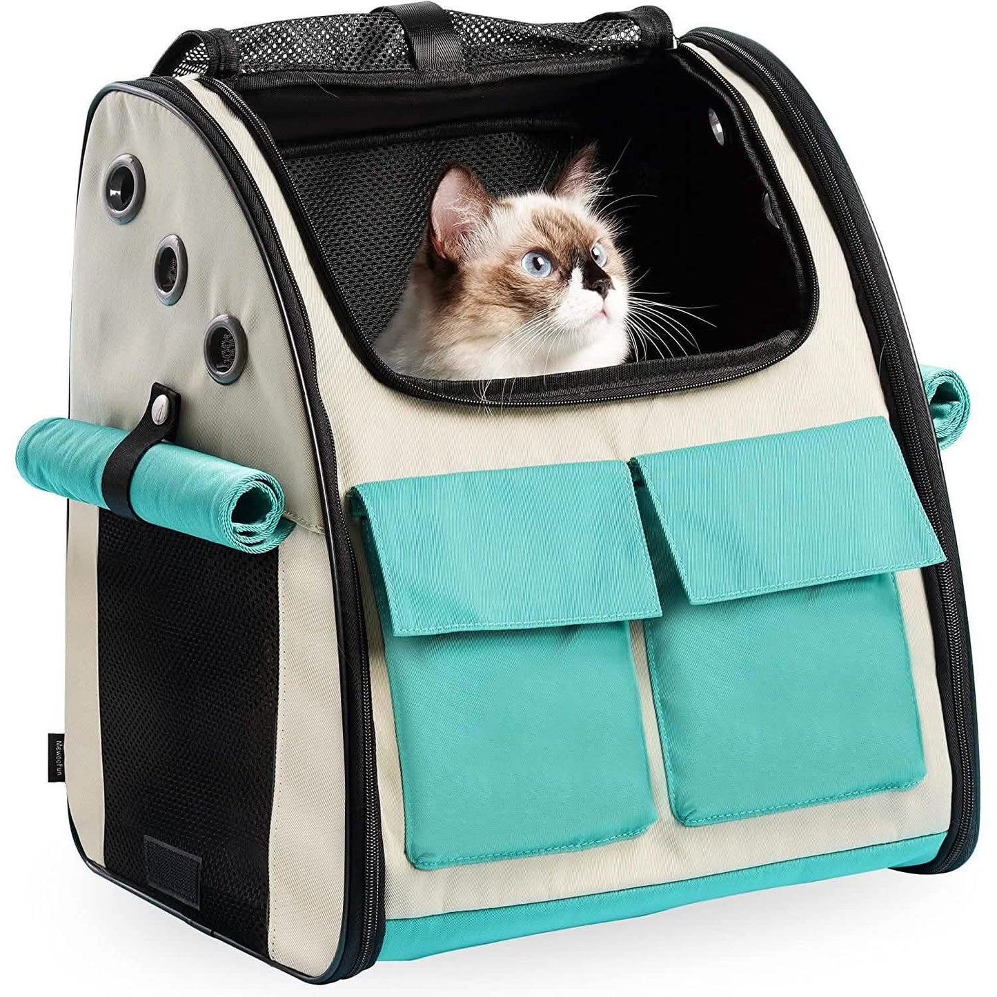 Erweiterbarer Rucksack-Transportbehälter für Haustiere