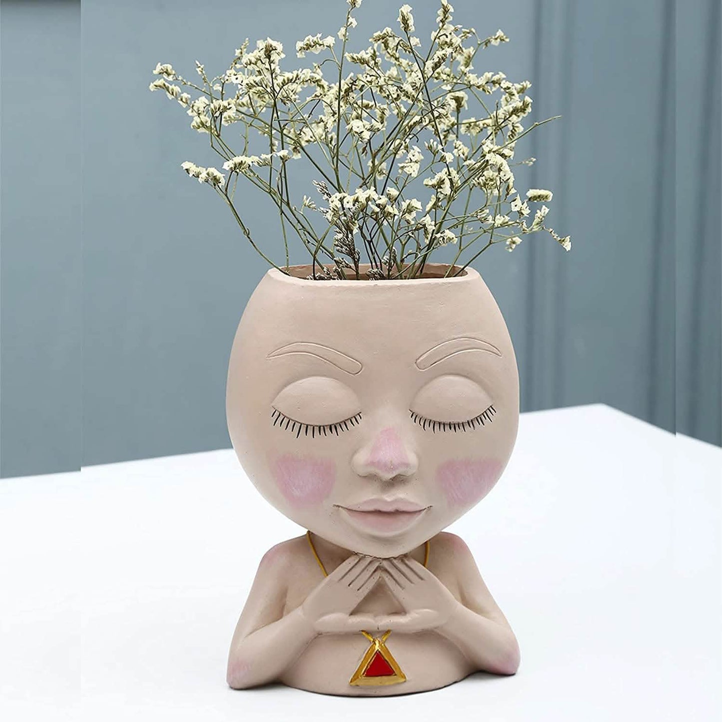 Gesicht-Blumentopf-Kopf-Vase für Zimmerpflanzendekoration