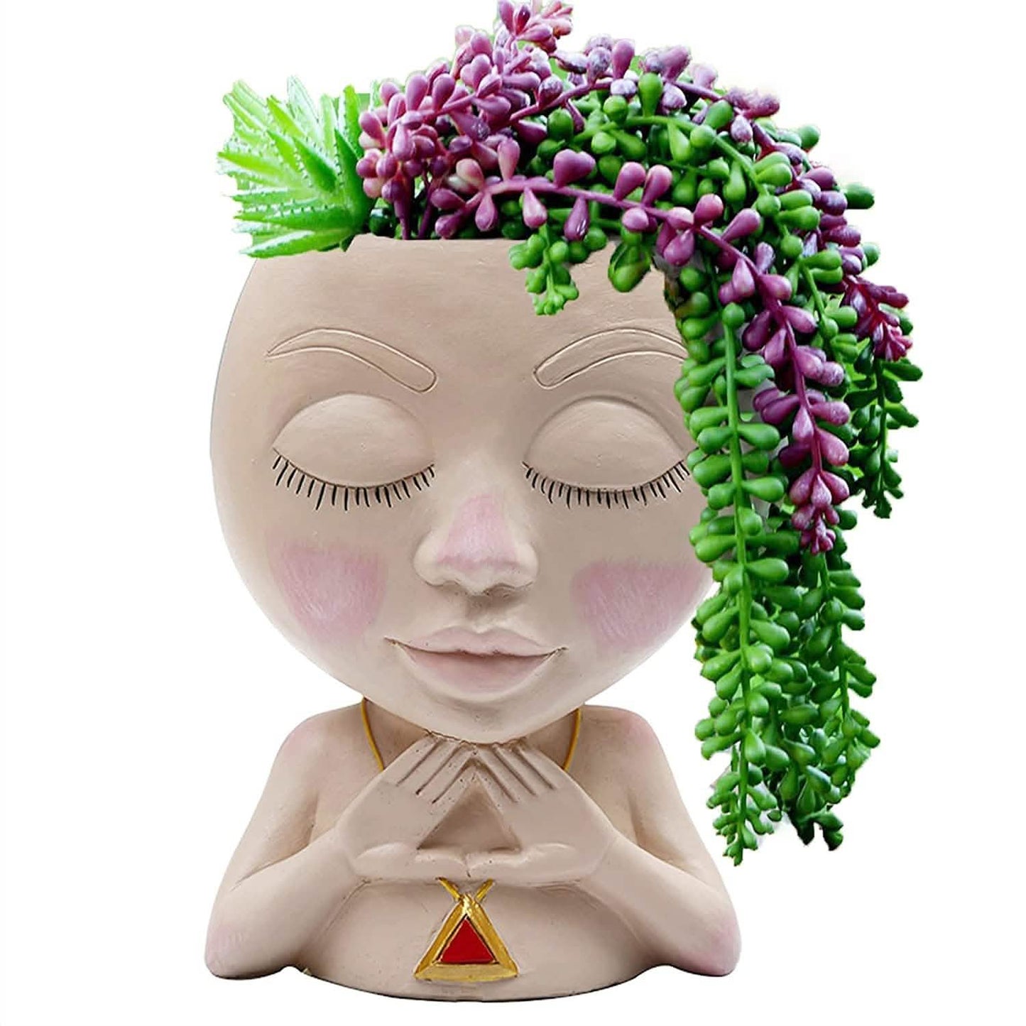 Gesicht-Blumentopf-Kopf-Vase für Zimmerpflanzendekoration