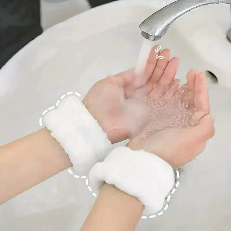 Gesichtswasch-Handgelenk mit schweißaufsaugendem Armband und Wischerhülle