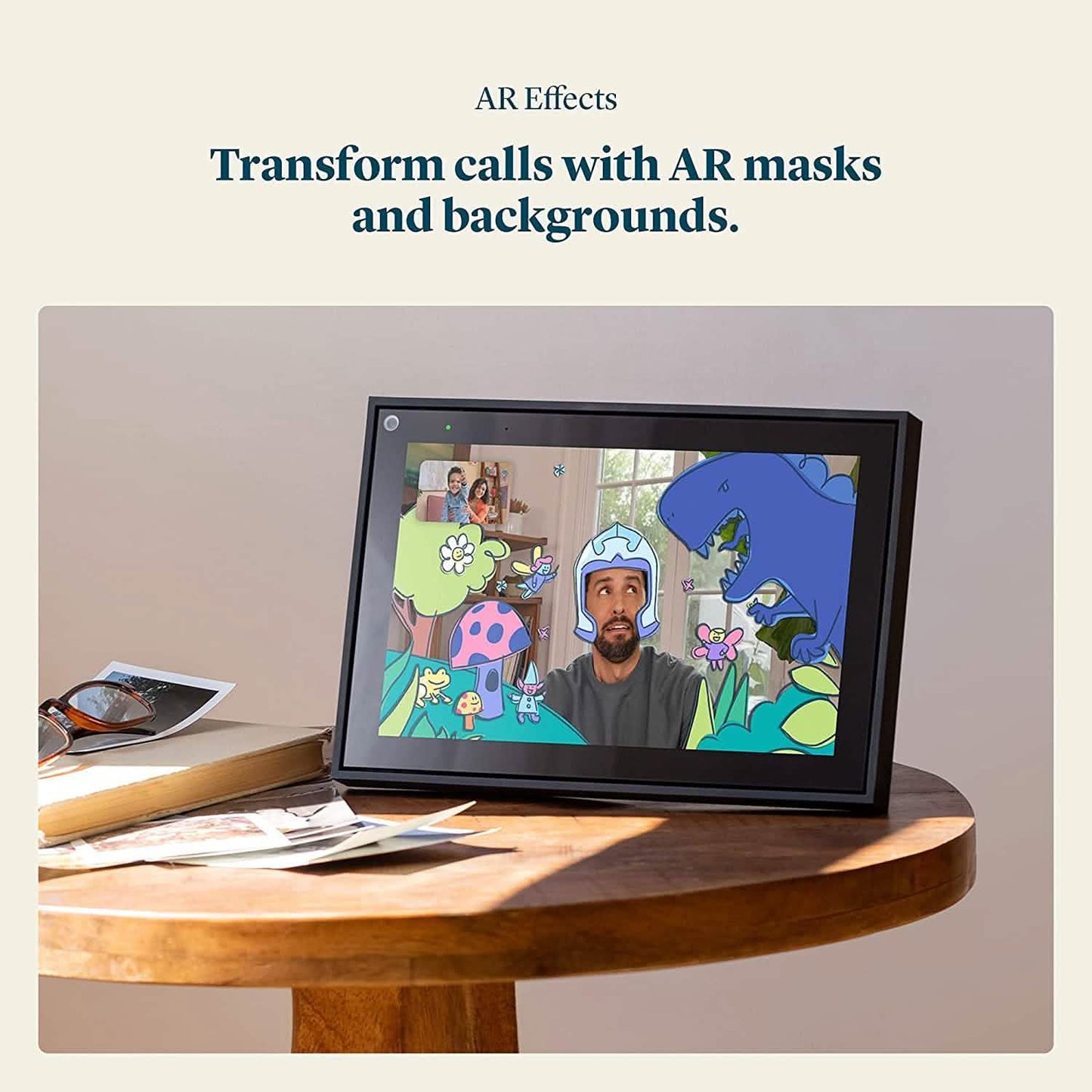 Facebook Portal Smart-Videoanruf mit 10-Zoll-Touchscreen-Display und Alexa – Schwarz