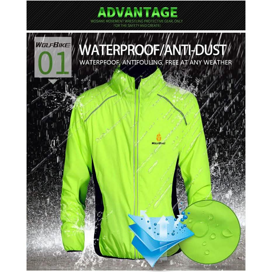 Fashion Tour De France Atmungsaktiver Fahrrad Regenmantel Wasserdicht