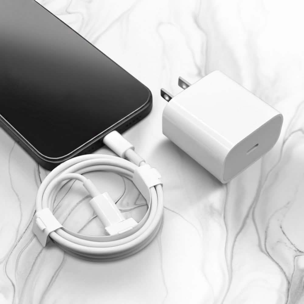 Schnelles USB-C auf Lightning Kabel und 20W Netzteil