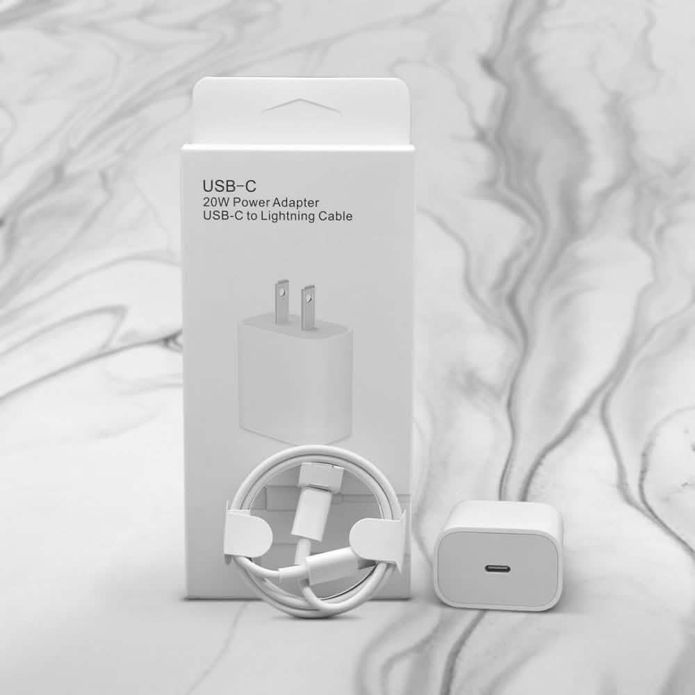Schnelles USB-C auf Lightning Kabel und 20W Netzteil