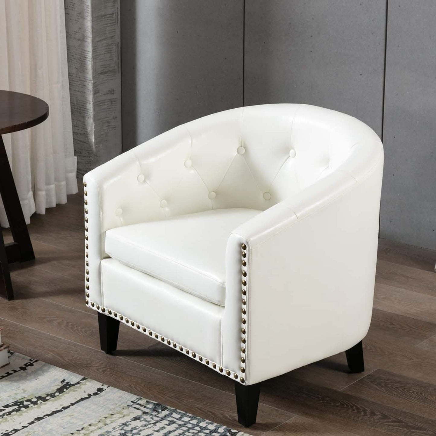 Clubsessel aus Kunstleder, Polstersessel, Loungesessel