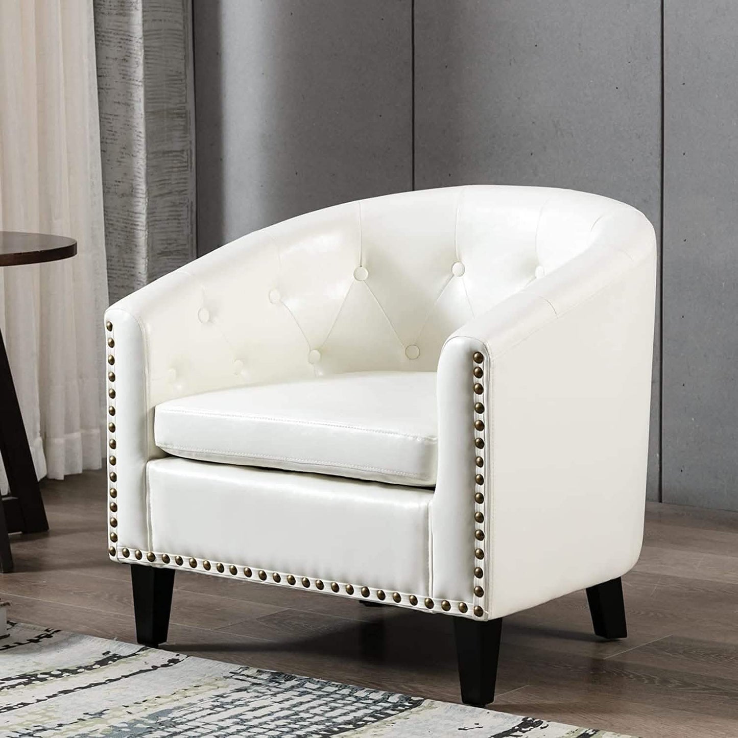 Clubsessel aus Kunstleder, Polstersessel, Loungesessel