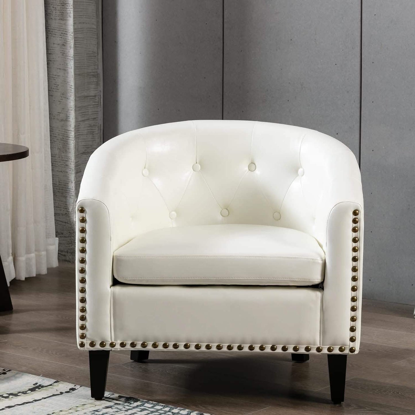 Clubsessel aus Kunstleder, Polstersessel, Loungesessel